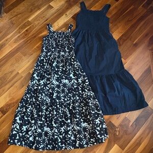 Everlane Black & White Pattern + Black Dress Set, ECU